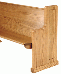 Solid Wood Contoured Seat Front